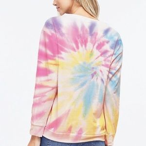 Tie dye crew neck light weight sweatshirt from local boutique-worn once !!